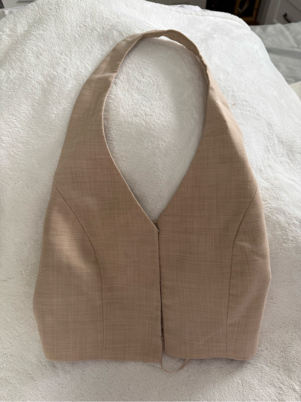 Reserved Beige Halter Crop Top